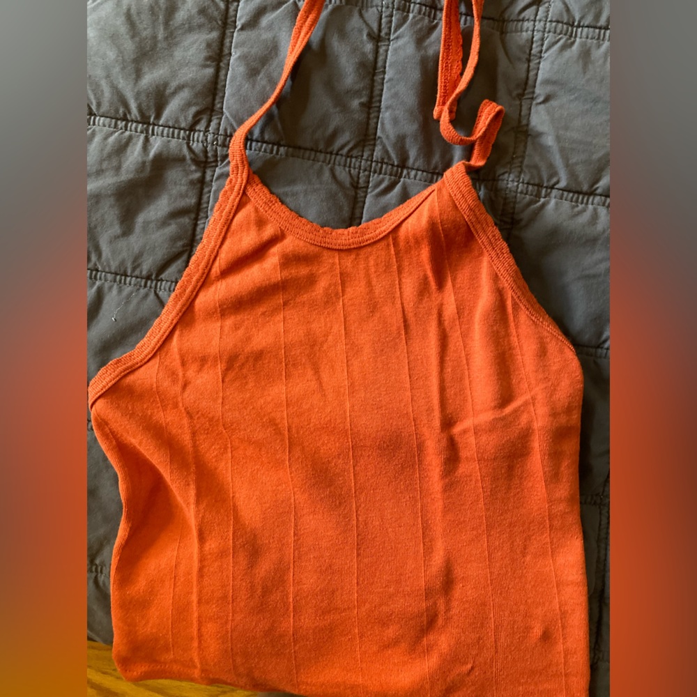 Orange urban outfitters halter top - Medium